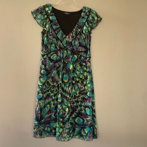 Green Print Dress